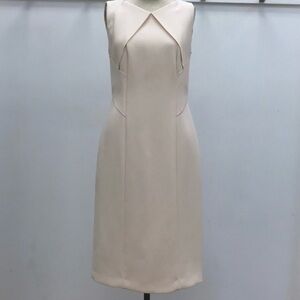 Hugo Boss Elegant Pale Pink Sheath Sleeveless Dress - Size 6